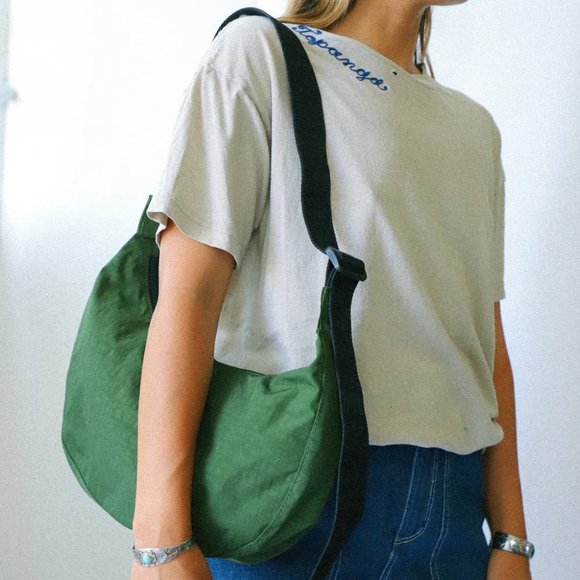 NWT Baggu Crescent Bag Medium - Bay Laurel - Picture 3 of 9